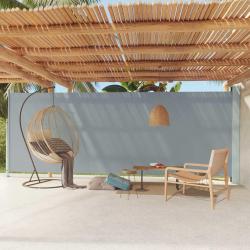 Auvent latéral rétractable de patio 200x600 cm Gris alsavelo