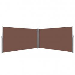 Auvent latéral rétractable 160 x 600 cm Marron alsavelo