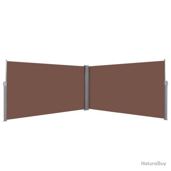 Auvent latral rtractable 160 x 600 cm Marron alsavelo
