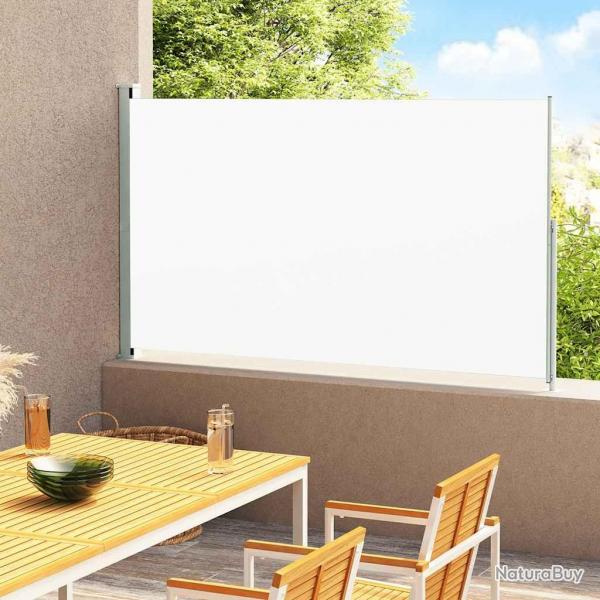 Auvent latral rtractable de patio 180x300 cm Crme alsavelo