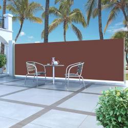 Auvent latéral rétractable 160 x 500 cm Marron alsavelo