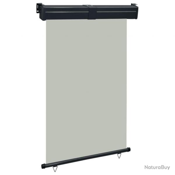 Auvent latral de balcon 125x250 cm Gris alsavelo