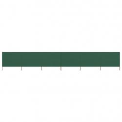 Paravent 6 panneaux Tissu 800 x 160 cm Vert alsavelo