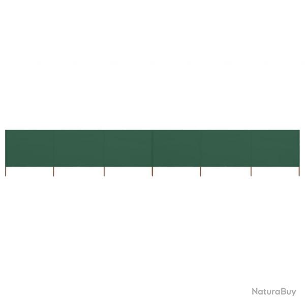 Paravent 6 panneaux Tissu 800 x 160 cm Vert alsavelo