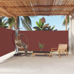 Auvent latéral rétractable Marron 160x600 cm alsavelo