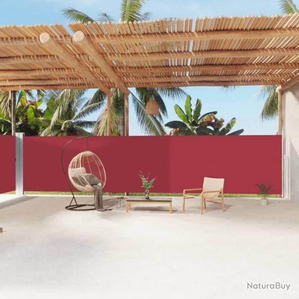 Auvent latral rtractable Rouge 180x1200 cm alsavelo