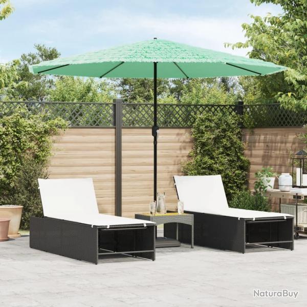 Parasol de jardin avec mt en acier vert 324x324x247 cm alsavelo