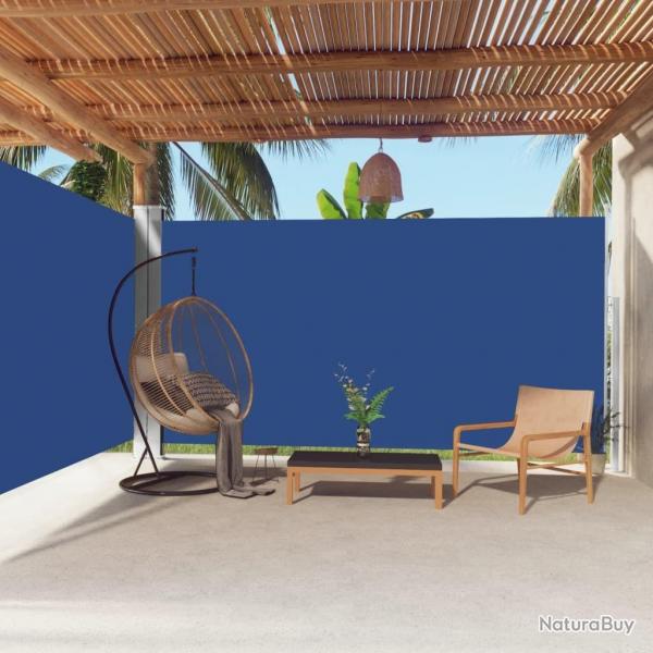 Auvent latral rtractable Bleu 200x600 cm alsavelo