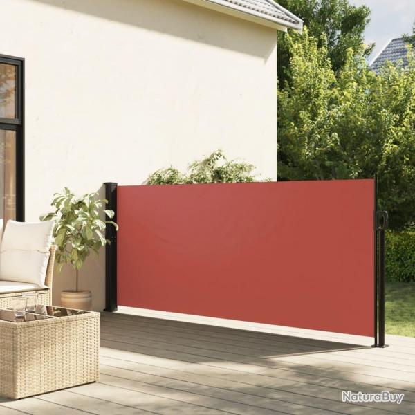 Auvent latral rtractable terre cuite 140x600 cm alsavelo