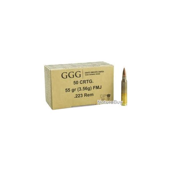 Munitions GGG 223 Rem FMJ 55 grains