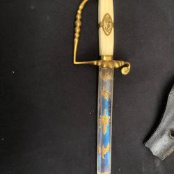 EPEE D OFFICIER DE MARINE MODELE DIT A L ANGLAISE CONSULAT PREMIER-EMPIRE