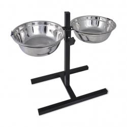 Support réglable avec 2 bols de 41 L pour chien alsavelo