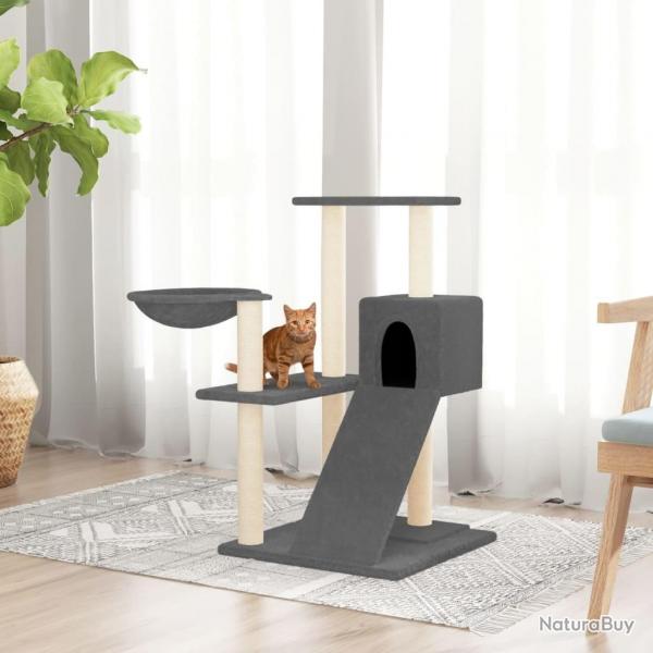 Arbre  chat avec griffoirs en sisal Gris fonc 82 cm alsavelo
