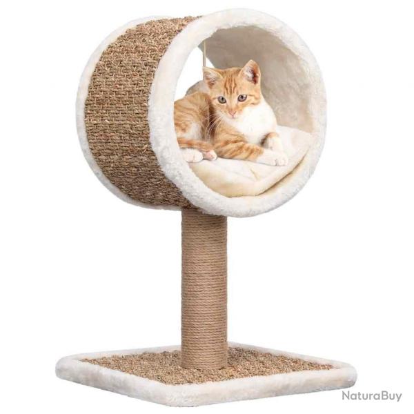 Arbre  chat et tunnel suprieur et jouet 56 cm Herbiers marins alsavelo