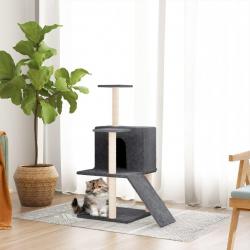 Arbre à chat avec griffoirs en sisal Gris foncé 82 cm alsavelo