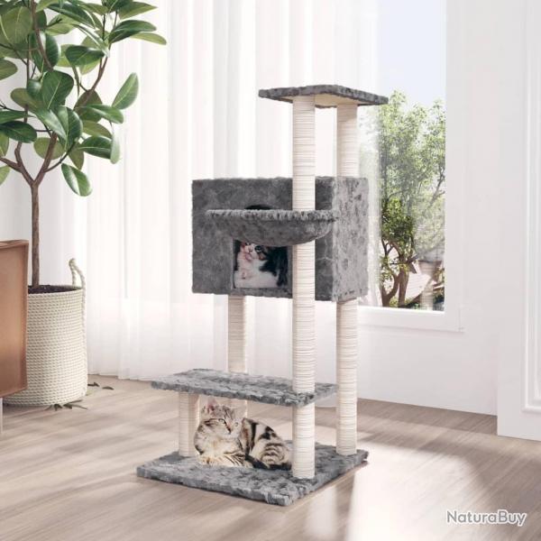 Arbre  chat avec griffoirs en sisal Gris clair 108,5 cm alsavelo