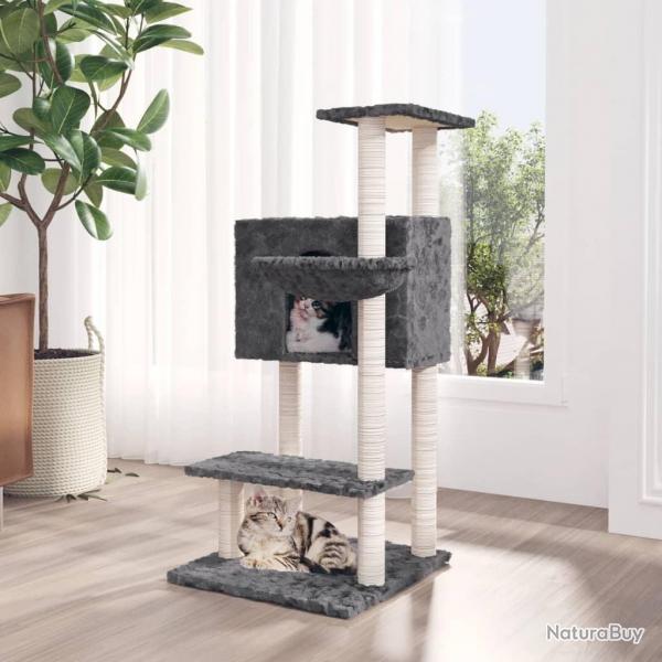 Arbre  chat avec griffoirs en sisal Gris fonc 108,5 cm alsavelo