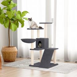 Arbre à chat avec griffoirs en sisal Gris foncé 94 cm alsavelo