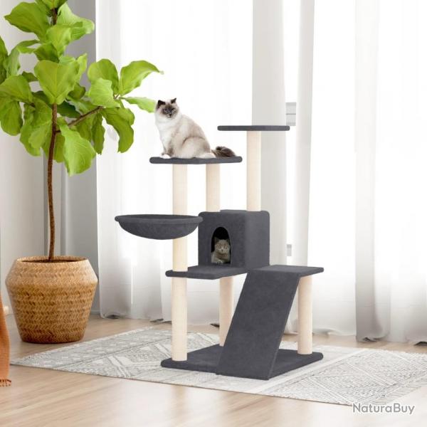 Arbre  chat avec griffoirs en sisal Gris fonc 94 cm alsavelo