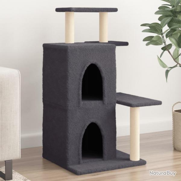 Arbre  chat avec griffoirs en sisal gris fonc 97 cm alsavelo