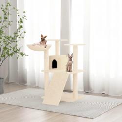 Arbre à chat avec griffoirs en sisal Crème 83 cm alsavelo