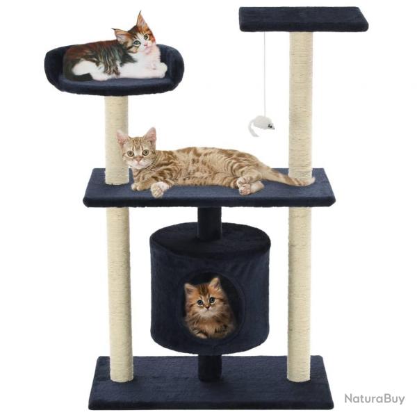 Arbre  chat avec griffoirs en sisal 95 cm Bleu fonc alsavelo