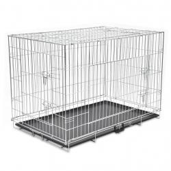 Cage métallique et pliable pour chiens XXL alsavelo