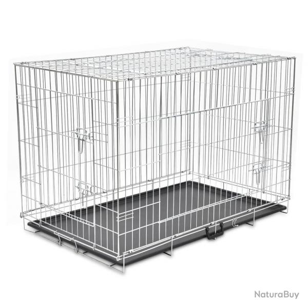 Cage mtallique et pliable pour chiens XXL alsavelo