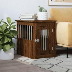 Meuble de cage pour chiens chêne marron 45x62x59 cm alsavelo