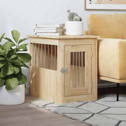 Meuble de cage pour chiens chêne sonoma 45x62x59 cm alsavelo