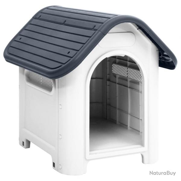 Niche pour chien Gris 59x75x66 cm Polypropylne alsavelo