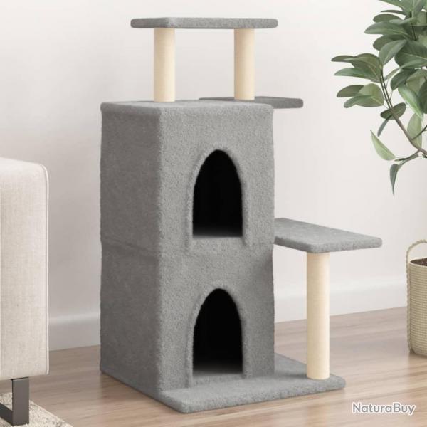 Arbre  chat avec griffoirs en sisal gris clair 97 cm alsavelo