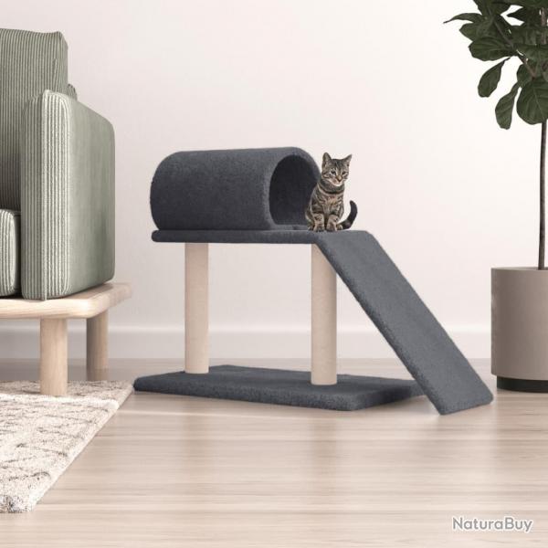 Arbres  chat avec tunnel et chelle gris fonc 55,5 cm alsavelo