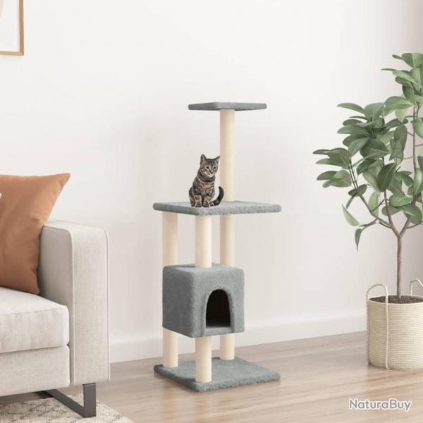 Arbre  chat avec griffoirs en sisal Gris clair 104 cm alsavelo