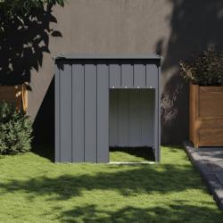 Niche pour chien avec toit anthracite acier galvanisé alsavelo