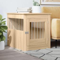 Meuble de cage pour chiens chêne sonoma 64,5x80x71 cm alsavelo