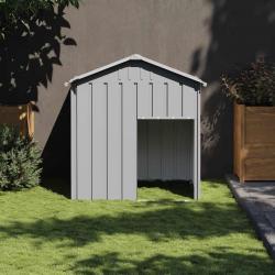 Niche pour chien avec toit gris clair acier galvanisé alsavelo