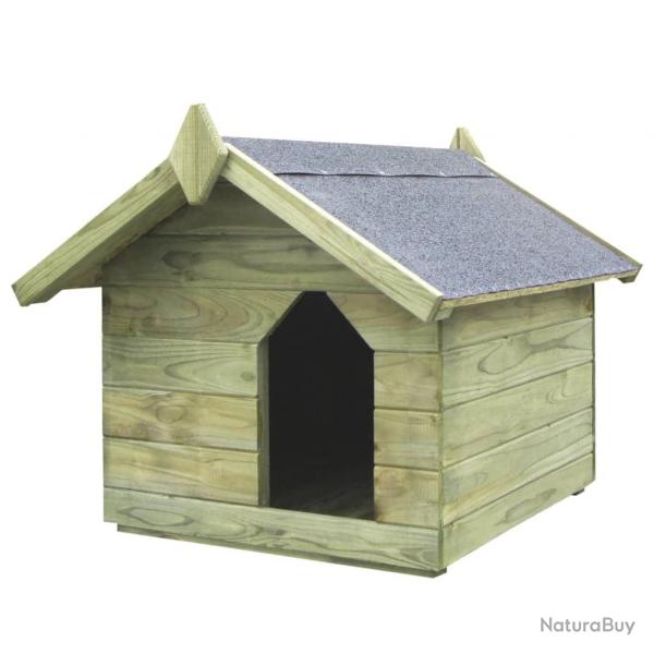 Niche de jardin avec toit ouvrant Bois de pin imprgn alsavelo