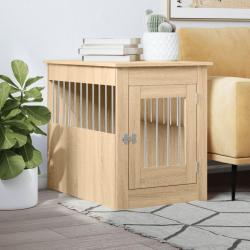 Meuble de cage pour chiens chêne sonoma 55x80x68 cm alsavelo