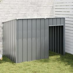 Niche pour chien avec toit anthracite acier galvanisé alsavelo