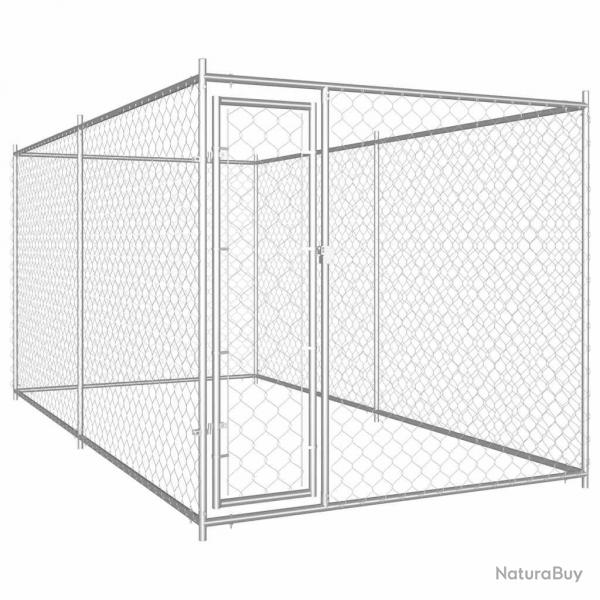 Chenil d'extrieur pour chiens 382x192x185 cm alsavelo