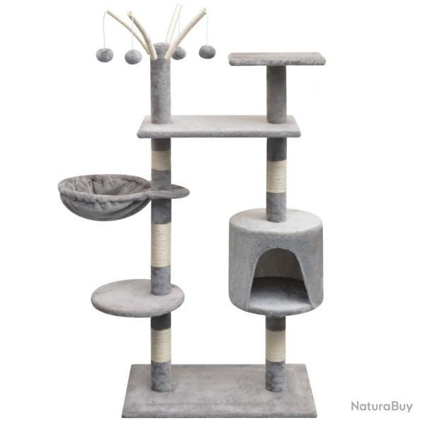 Arbre  chat avec griffoirs en sisal 125 cm Gris alsavelo