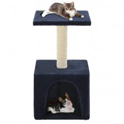 Arbre à chat avec griffoir en sisal 55 cm Bleu foncé alsavelo