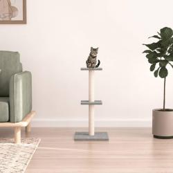 Arbre à chat avec griffoirs en sisal gris clair 73 cm alsavelo