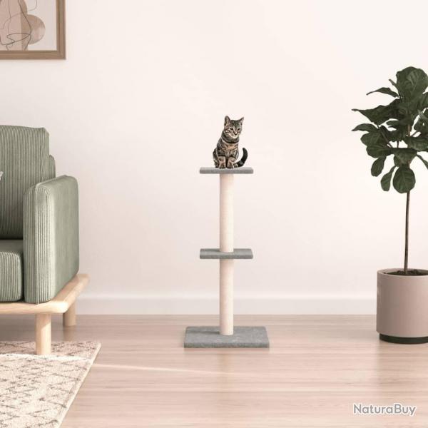 Arbre  chat avec griffoirs en sisal gris clair 73 cm alsavelo