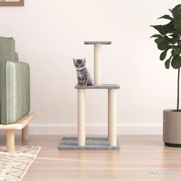 Arbre  chat avec griffoirs en sisal gris clair 85,5 cm alsavelo