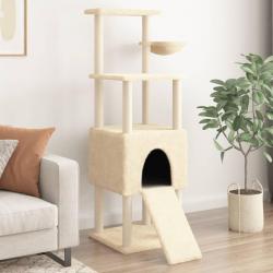 Arbre à chat avec griffoirs en sisal Crème 153 cm alsavelo