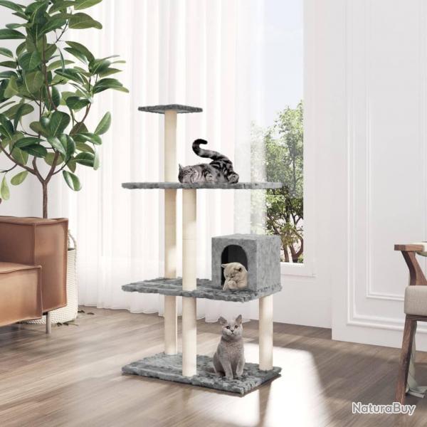 Arbre  chat avec griffoirs en sisal Gris clair 119 cm alsavelo