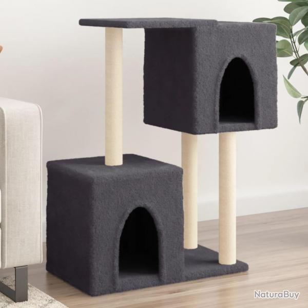 Arbre  chat avec griffoirs en sisal Gris fonc 86 cm alsavelo
