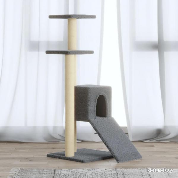 Arbre  chat avec griffoirs en sisal Gris clair 92 cm alsavelo